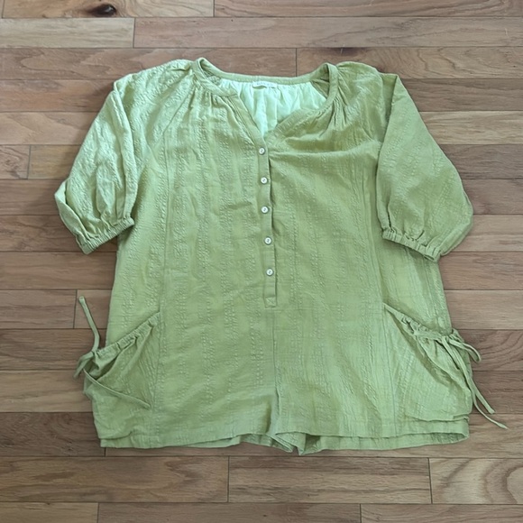 ILLA ILLA Dresses & Skirts - Illa Illa | Spring Green Romper | 💯 Cotton | size L